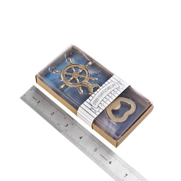 “STEER STRAIGHT” Nautical Bottle Opener • NIB - Picture 4 of 7